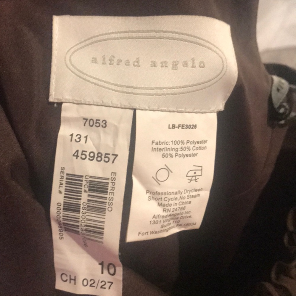 Brown Alfred Angelo Dress - Picture 3 of 8